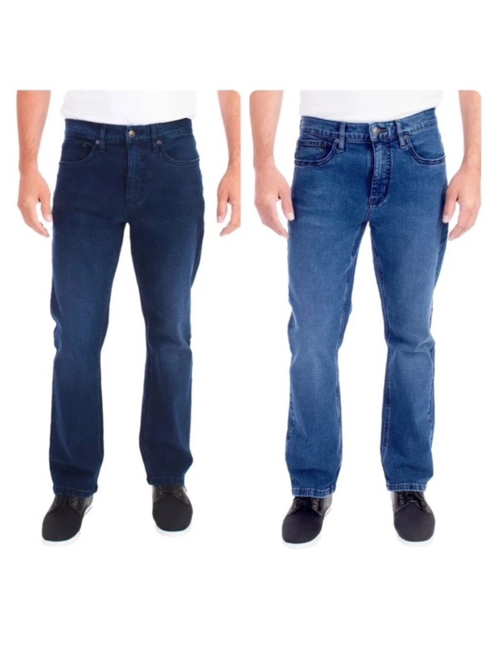 2 PAIRS of Men's Urban Star Stretch Slim Fit Denim Jeans 42 x 29 and 42 x 30